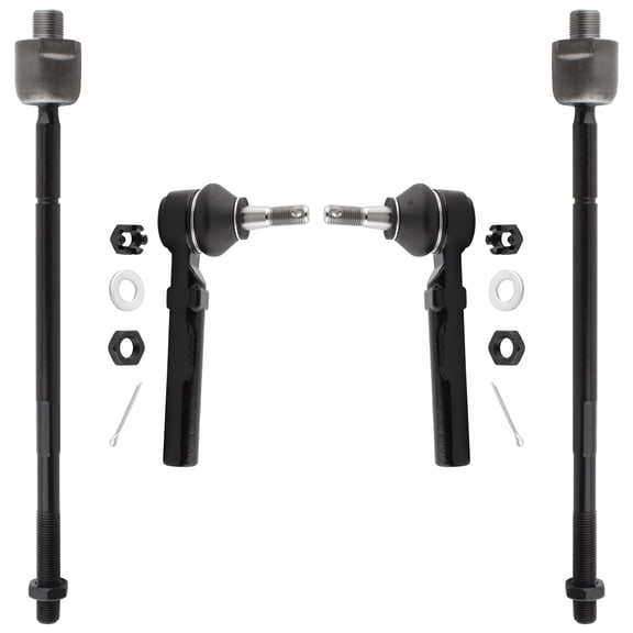 BOXI (Set of 4) Front Inner & Outer Tie Rod Ends Kit Fits for Buick Rendezvous 2002-2007 Terraza 2005-2007 for Chevrolet Uplander 2005-2009 for Pontiac Aztek 2001-2005 Montana 2005-2009/ES3455 EV260