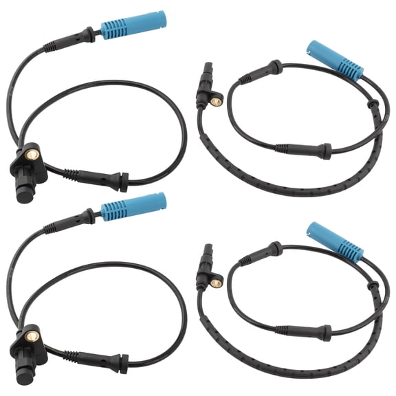 BOXI (Set of 4) Front & Rear Left & Right Side ABS Wheel Speed Sensor Compatible for BMW 525i 528i 530i 540i M5 2000 2001 2002 2003 | 34526756375 34526756376