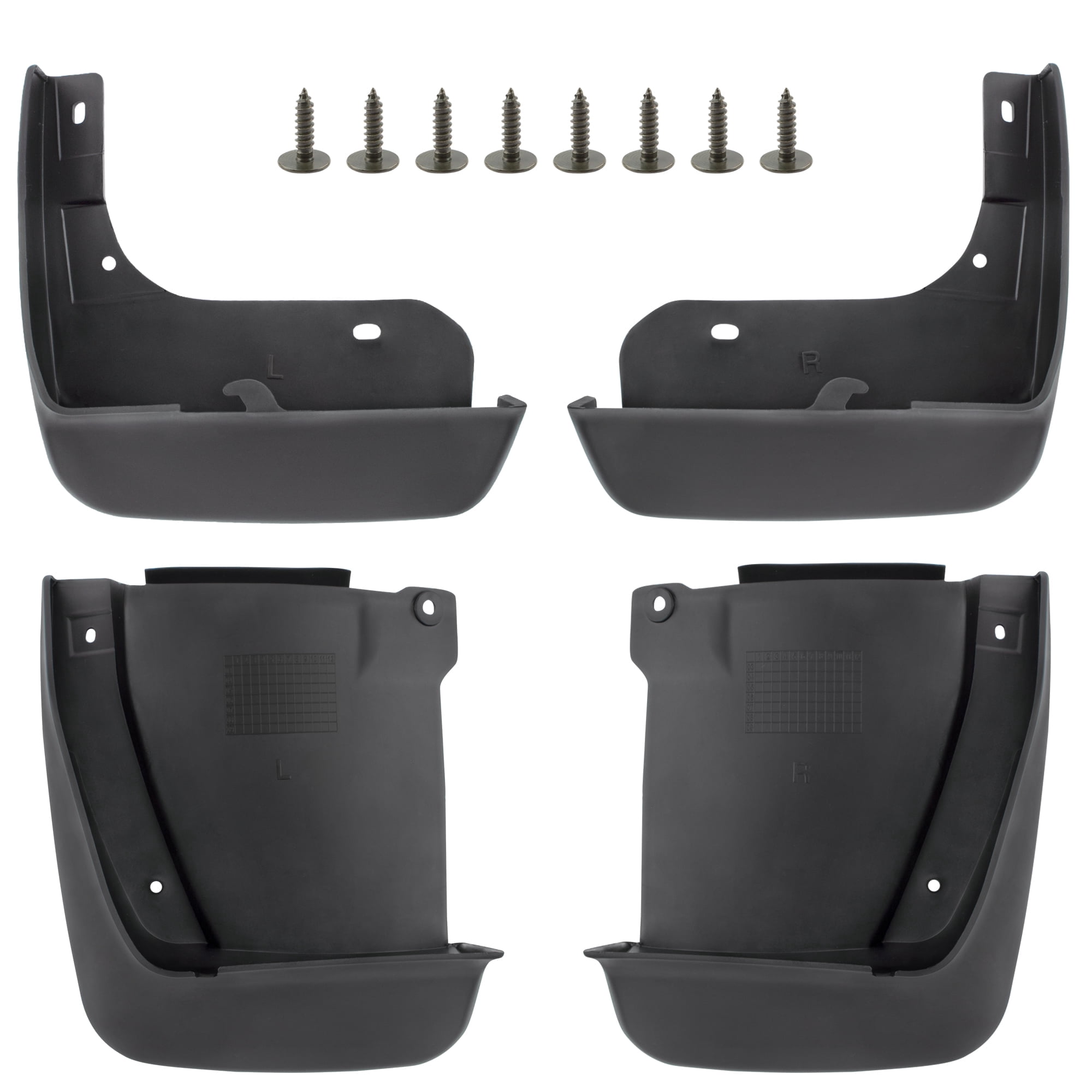 BOXI (Set of 4) Front and Rear Side Mud Flaps Splash Guards Mudflaps Fits for Honda Accord 2003 2004 2005 2006 2007 Sedan 4-Door (Not fit Side Skirts) | Replaces OE# 08P08-SDA-100 08P08SDA100