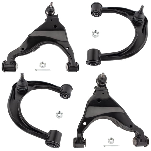 BOXI (Set of 4) Front Upper & Lower Control Arms with Ball Joints Fit for Toyota Tacoma 2005 2006 2007 2008 2009 2010 2011 2012 2013 2014 2015 | 4WD Pre Runner RWD | K621293 K621294 K621474 K621475