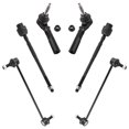thumbnail image 1 of BOXI (Set of 6) Front Inner & Outer Tie Rod Ends + Sway Bar Links for Chevrolet Malibu 2004-2012 / for Pontiac G6 2005 2006 2007 2008 2009 2010 / for Saturn Aura 2007 2008 2009 | ES3374 EV116 K80252, 1 of 7