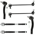 thumbnail image 1 of BOXI (Set of 6) Front Inner Outer Tie Rod Ends + Sway Bar Links fit for Toyota Corolla 2003 2004 2005 2006 2007 2008 / Replaces K80230 ES80432 ES80431 EV470 K90433, 1 of 10