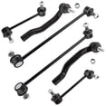 thumbnail image 1 of BOXI (Set of 6) Front & Rear Stabilizer Sway Bar End Links + Outer Tie Rods Fit for Acura MDX 2001 2002 2003 2004 2005 / for Honda Pilot 2003 2004 2005 | Replace K90349 K90716 K90717 ES3717 ES3716, 1 of 11