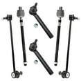thumbnail image 1 of BOXI (Set of 6) Front Suspension Inner & Outer Tie Rod End Links + Front Stabilizer Sway Bar End Links Left & Right Side Fit for Nissan Murano 2005 2006 2007 | Replace ES800046 EV800047 K80255 K80256, 1 of 7