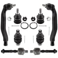 thumbnail image 1 of BOXI (Set of 8) Front Inner & Outer Tie Rod Ends + Upper & Lower Ball Joints Suspension Kit Fit for Honda Prelude 1992 1993 1994 1995 1996 Coupe Models | Replace ES80680 ES80679 EV800296 K90490 K9817, 1 of 7
