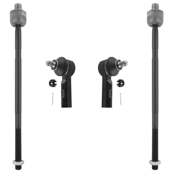 BOXI (Set of 4) Front Inner and Outer Tie Rods fit for Suzuki SX4 2007 2008 2009 2010 2011 2012 2013 / Replaces EV800714 ES800363