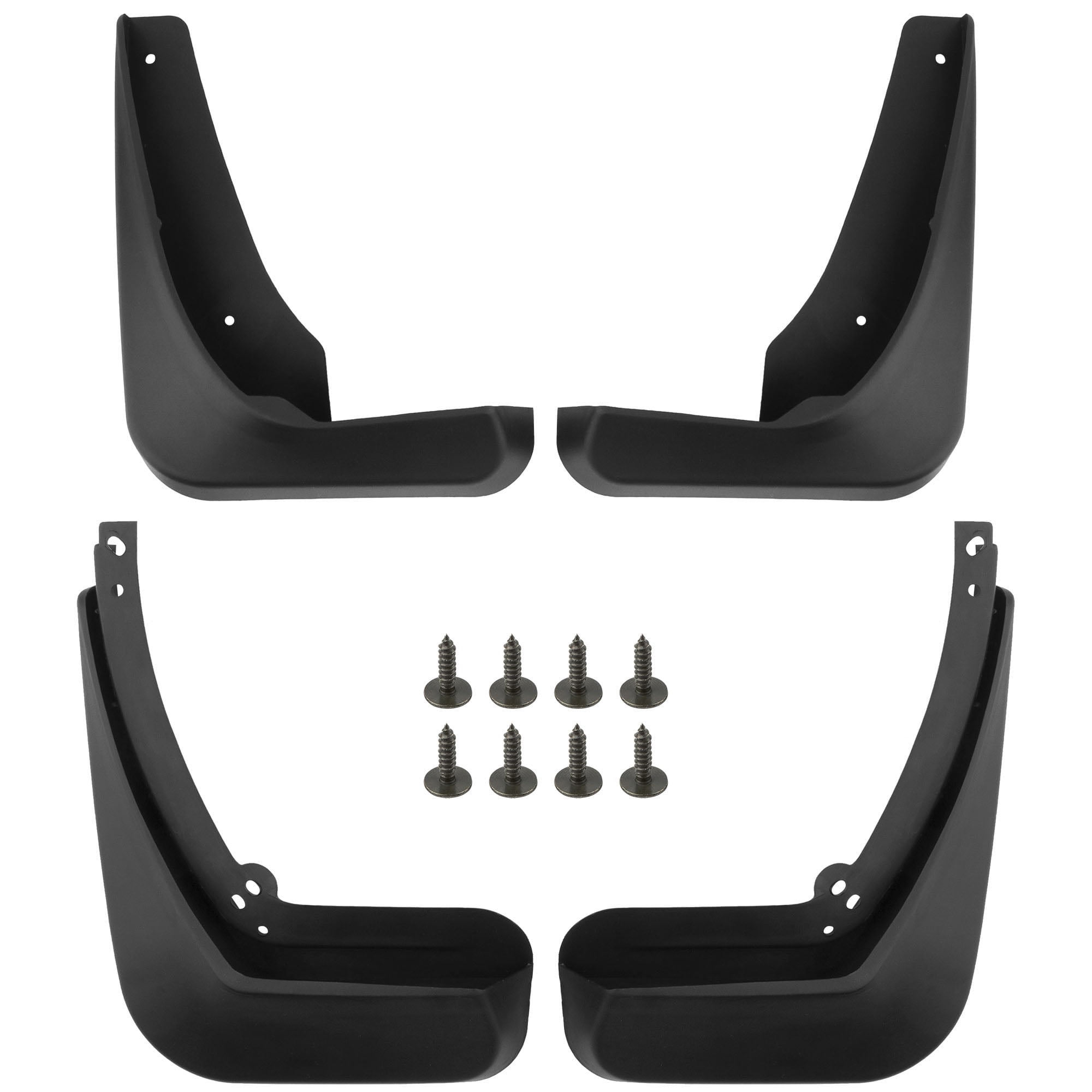 BOXI Set of 4 Front and Rear Side Mud Flaps Splash Guards Compatible for Buick Regal 2011-2017 I4 2.0L / Regal 2011-2017 I4 2.4L Sedan