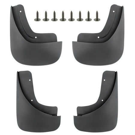 BOXI Set of 4 Front and Rear Side Mud Flaps Splash Guards Fit for Audi A4 2005 2006 2007 2008 Base Submodel Only