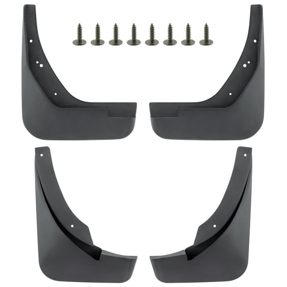 BOXI Set of 4 Front and Rear Side Mud Flaps Splash Guards Fit for Audi A4 2009 2010 2011 2012 Sedan 1.8L / 2.0L