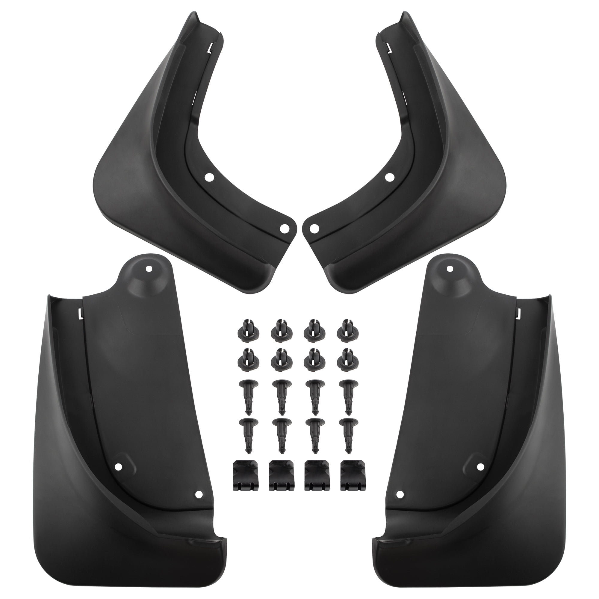 BOXI Set of 4 Front and Rear Side Mud Flaps Splash Guards Fit for Tesla Model Y 2020 2021 2022 No Need to Drill Holes