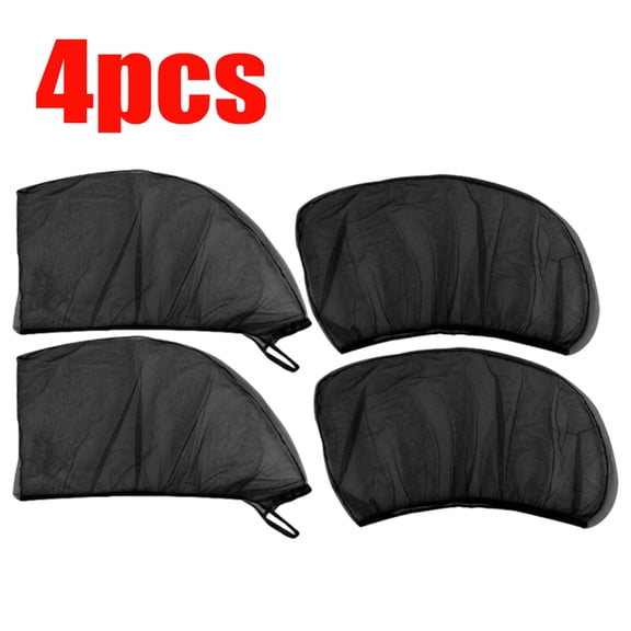 BOXIANG 2/4PCS Car Sunshade Anti-mosquito Car Window Mesh Screen Window Sunscreen Privacy Car Sunshade Block Mesh Screen