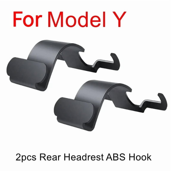 BOXIANG 2pcs Rear Headrest Hook fit for Tesla Model Y Juniper Organizer Center Console Head Rest Storage Accessories Umbrella Trunk Hanger