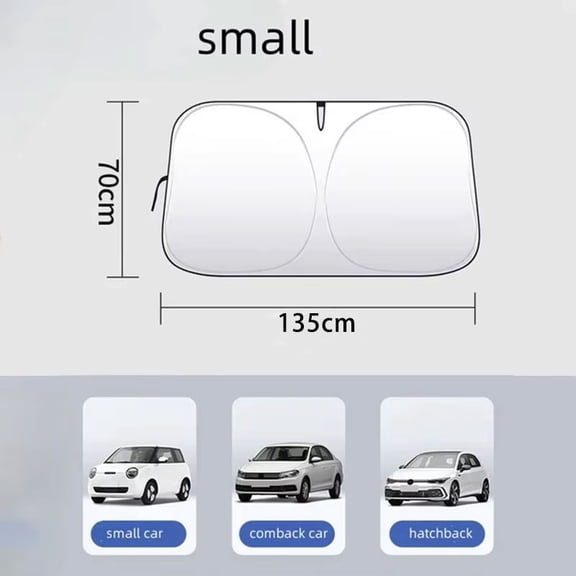 BOXIANG Auto Folding Sun Shade Windshield Visor Cover Car Front Window Sunshade UV Protection Summer Styling Accessories