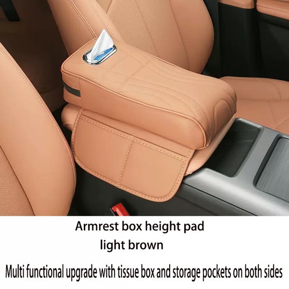 BOXIANG Car Armrest Box Memory Cotton Height Pad With Storage Bag Car Four Season Universal Armrest Pad Bag Interior Modification