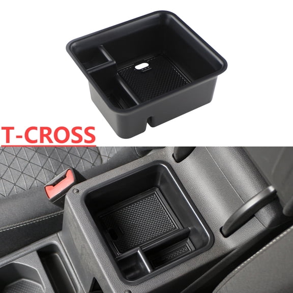 BOXIANG Car Console Armrest Storage Box Container Case Refit Accessories Styling fit for Volkswagen VW T-cross Tcross 2018 - 2023