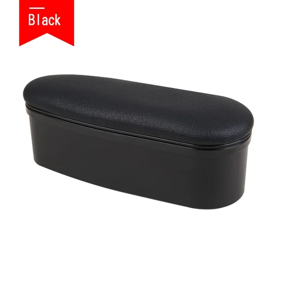BOXIANG Universal Car Armrest Storage Box Leather Ergonomic Elbow Support Pad Auto Interior Armrest Lift Heightening Seat Extension