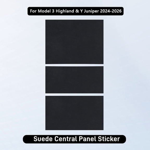 BOXIANG fit for Suede Center Console Protector Cover for Tesla Model 3 Y 2021-2026 Model Y Juniper 3 Highland Central Panel Anti-Scratch Sticker