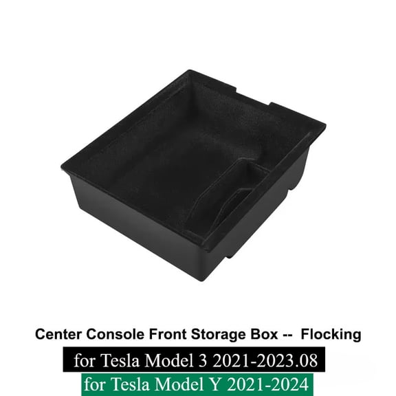 BOXIANG fit for Tesla Model Y 3 Center Console Storage Organizer Box Tray Armrest Hidden Box Bins Cup Holder Auto Interior Accessories