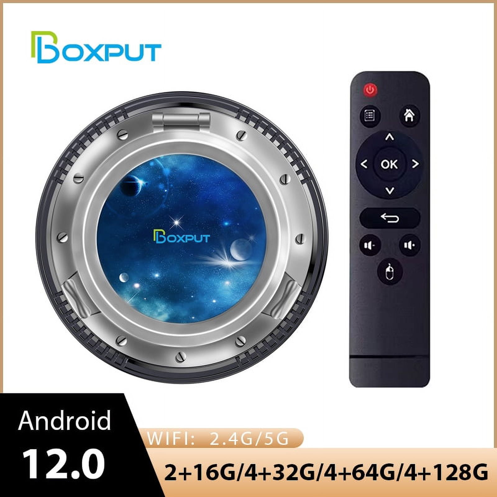 BOXPUT BP6 Android 12.0 6K 4GB+32GB H618 Smart TV Box with BT5.0+ 2.4G/5G  WIFI 100M Set top box - Walmart.com