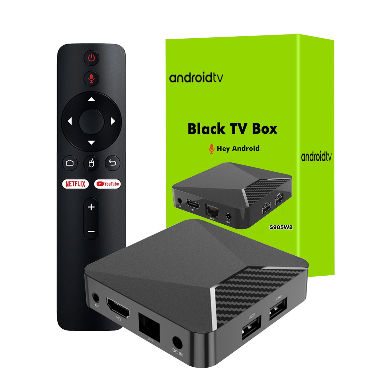 BOXPUT iATV Q5 Plus Android TV Box 2023 4K TV Box with Android 11.0 Smart  TV Box Amlogic S905W2 Chip Android Box with BLE Voice Remote Set Top 