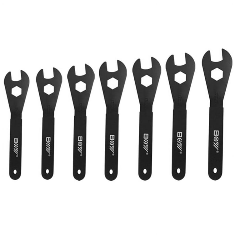 BOY 7Pcs Bike Hub Cone Wrench Wheel Axle Pedal Spanner Repair Tool