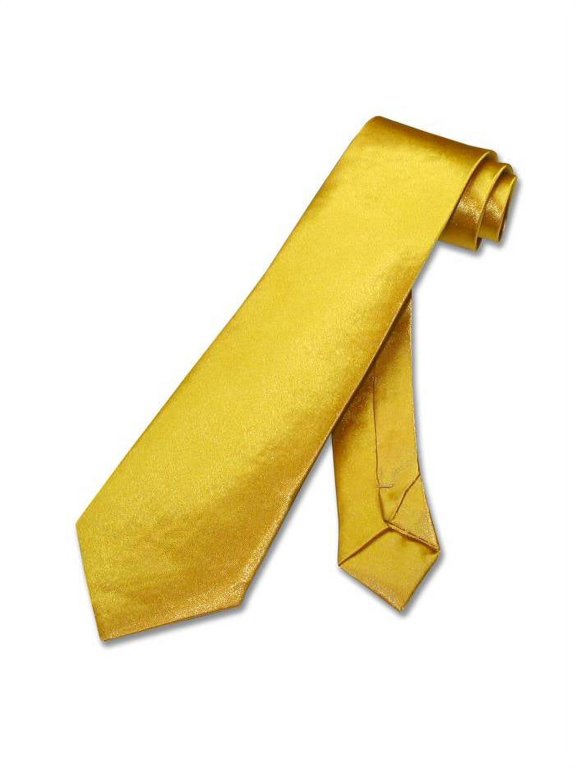 BOY'S NeckTie Solid GOLD Color Youth Neck Tie