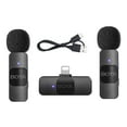 thumbnail image 1 of BOYA BY-V2 One-Trigger-Two 2.4G System Clip-on Phone Microphone Omnidirectional Mic Auto Pairing Smart Noise Reduction 50M Transmission Replacement for 14131211 Series, 1 of 7