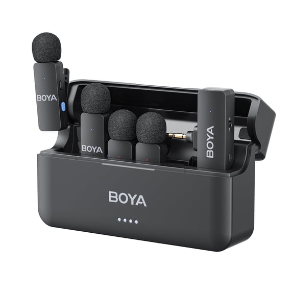 BOYA BY-V4 Wireless Microphone for Camera, 200m, 48kHz/16bit, for YouTube TikTok