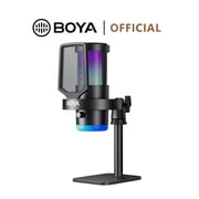 BOYA G30 USB Podcast Microphone for PC/Mac/PS4/PS5, DSP Noise Reduction, 125dB SPL