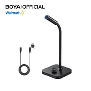 BOYA  CM30 Gaming Computer USB Microphone for Business Meetings, Audiobook Recording, Interviews, 0 25 dB Gain, 9.7mm Capsule, 16 Bit CD Audio