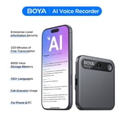 BOYA Notra AI Voice Recorder Transcription 140+ Languages 64GB