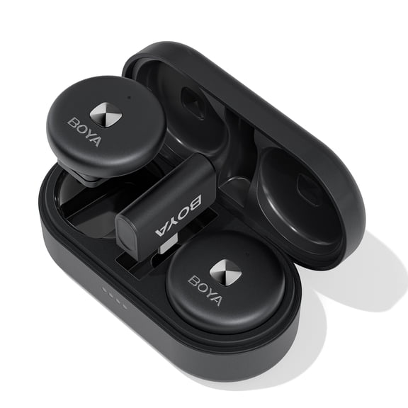 BOYA Omic-U USB-C 2-Channel Wireless Lavalier Microphone, with Magnetic Clip
