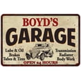 thumbnail image 1 of BOYD'S Garage Man Cave Metal Sign Decor 8x12 108120014490, 1 of 1