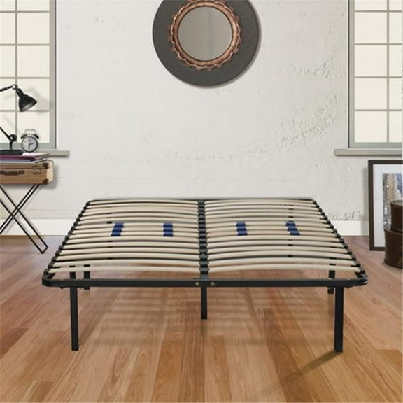 BOYD SLEEP ZRSEUROEK Boyd Sleep Euro 14' Platform Metal Bed Frame with Adjustable Lumbar Support