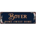 thumbnail image 1 of BOYER Home Sweet Home Victorian Look Gift 6x18 Metal Sign 206180046280, 1 of 1