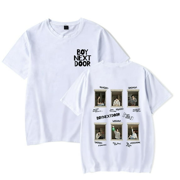 BOYNEXTDOOR Cosplay Merch KPOP Tour T-shirt Short Sleeve Women Men Summer Tee Top Tshirt