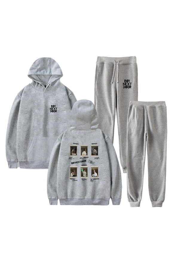 BOYNEXTDOOR Kpop Hoodie Suit Man/Woman Hip Hop 2 Pieces Sets