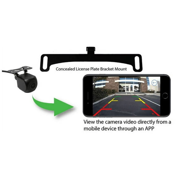 BOYO VTX400W - WI-FI Wireless Universal Mount Backup Camera, Viewable through Smartphone (works with iOS and Android)