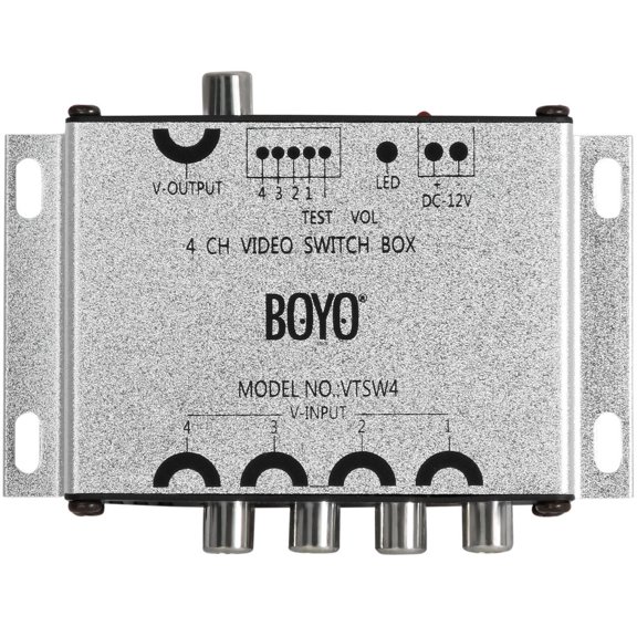 BOYO Vision VTSW4 - 4-Channel Video Switcher with Trigger Wires