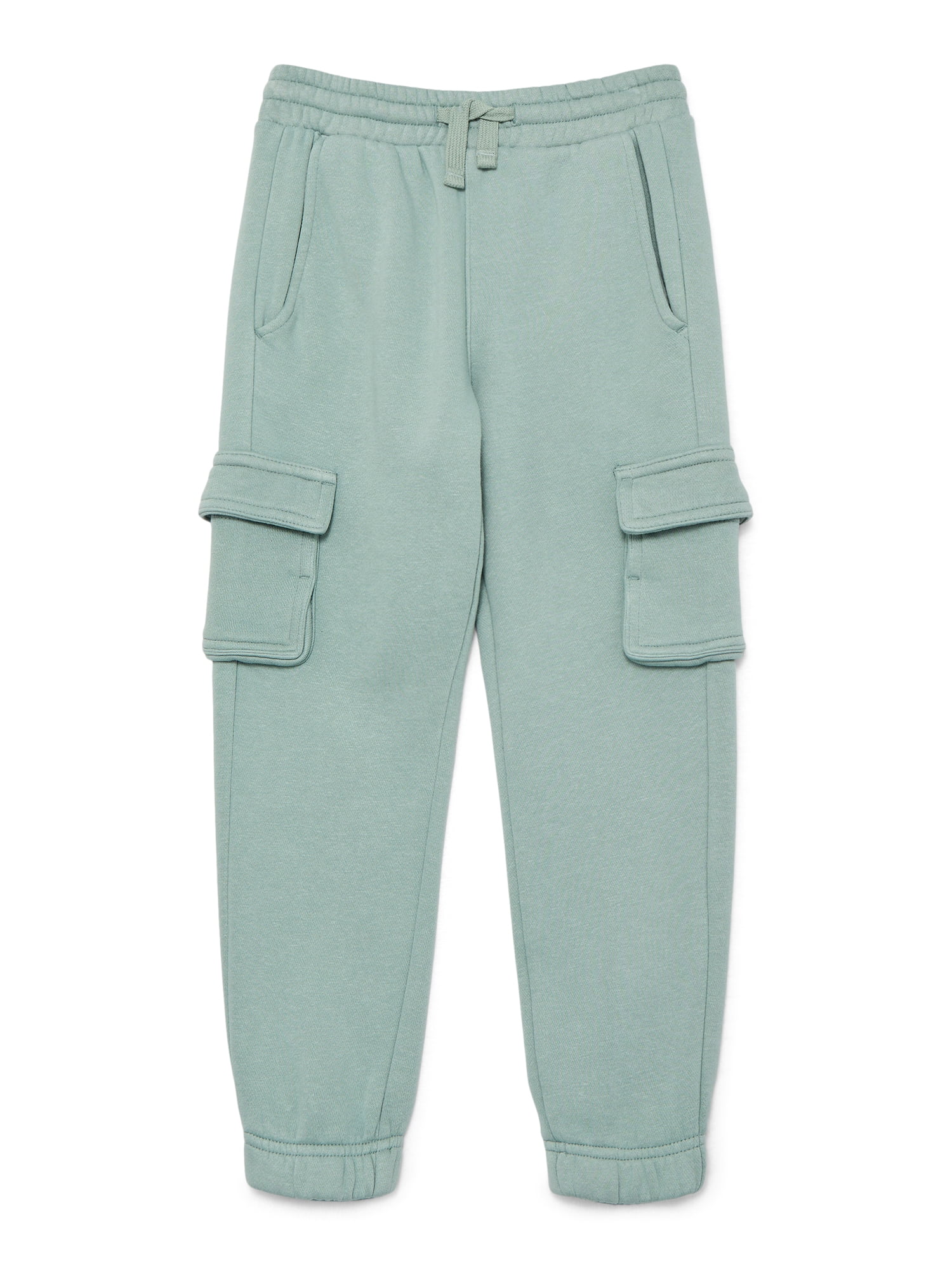Wonder Nation Boys Garment Dyed Fleece Cargo Pants, Sizes 4-18 & Husky