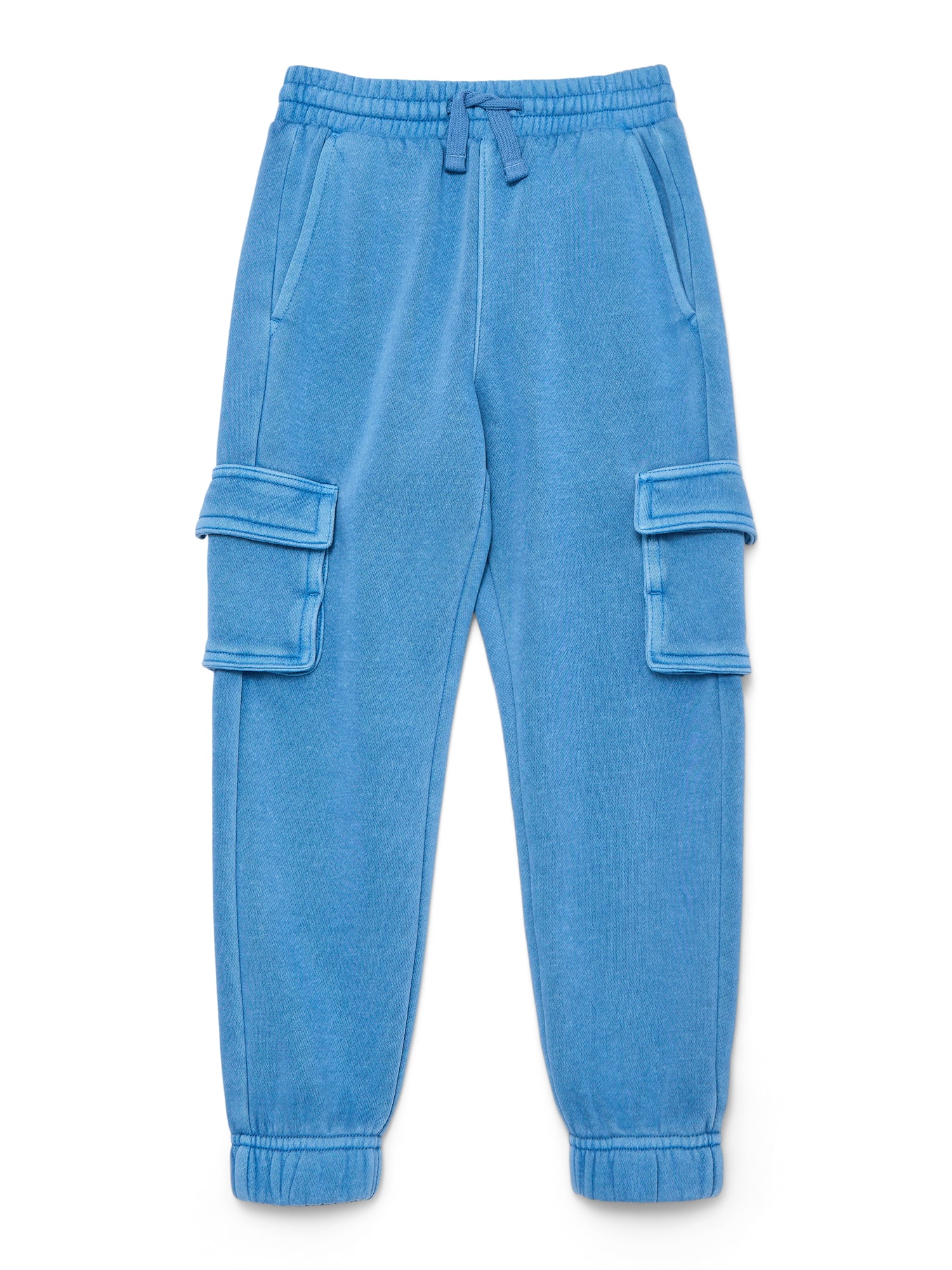 Wonder Nation Boys Garment Dyed Fleece Cargo Pants, Sizes 4-18 & Husky