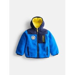 Pokemon Pikachu Boys’ Faux Shearling Jacket with Hood, Sizes XS-XL