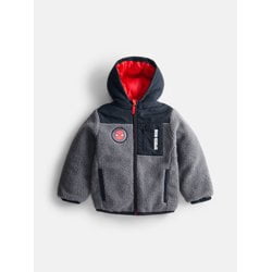 Spider-Man Boys’ Faux Shearling Jacket with Hood, Sizes XS-XL
