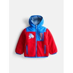 Sonic the Hedgehog Boys’ Faux Shearling Jacket with Hood, Sizes XS-XL