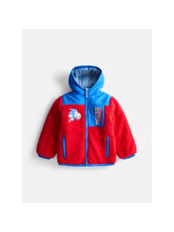 the Hedgehog Boys’ Faux Shearling Jacket with Hood, Sizes XS-XL