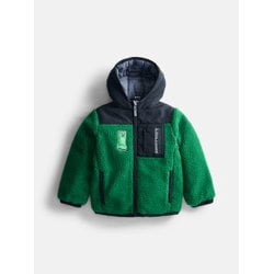 Minecraft Boys’ Faux Shearling Jacket with Hood, Sizes XS-XL