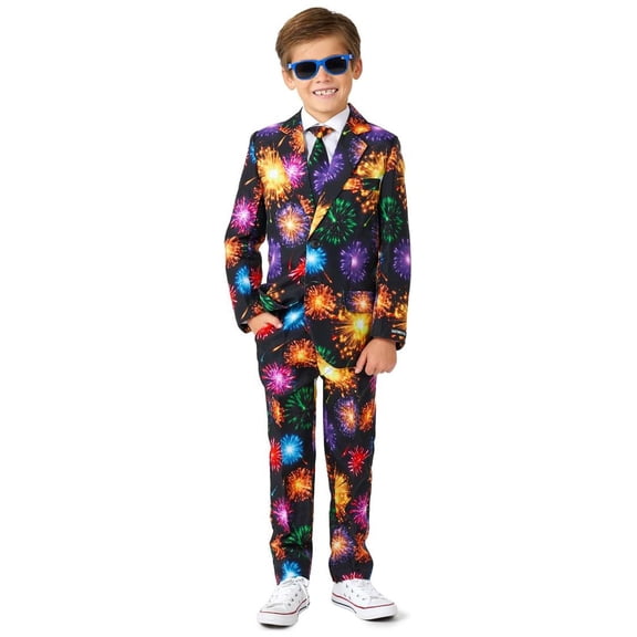 Suitmeister Boys' Suits BOYS Fireworks Black - S Black