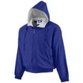 thumbnail image 1 of BOYS' HOODED TAFFETA JACKET/FLEECE LINED S Royal, 1 of 3