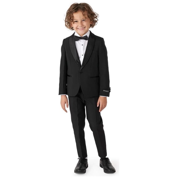 OppoSuits Boys' Tuxedos BOYS Jet Set Black - US 2Y Black