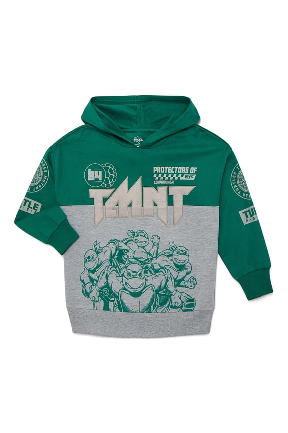 Teenage Mutant Ninja Turtles Boys' Graphic Colorblocked Hoodie Sweatshirt, Sizes 4-18